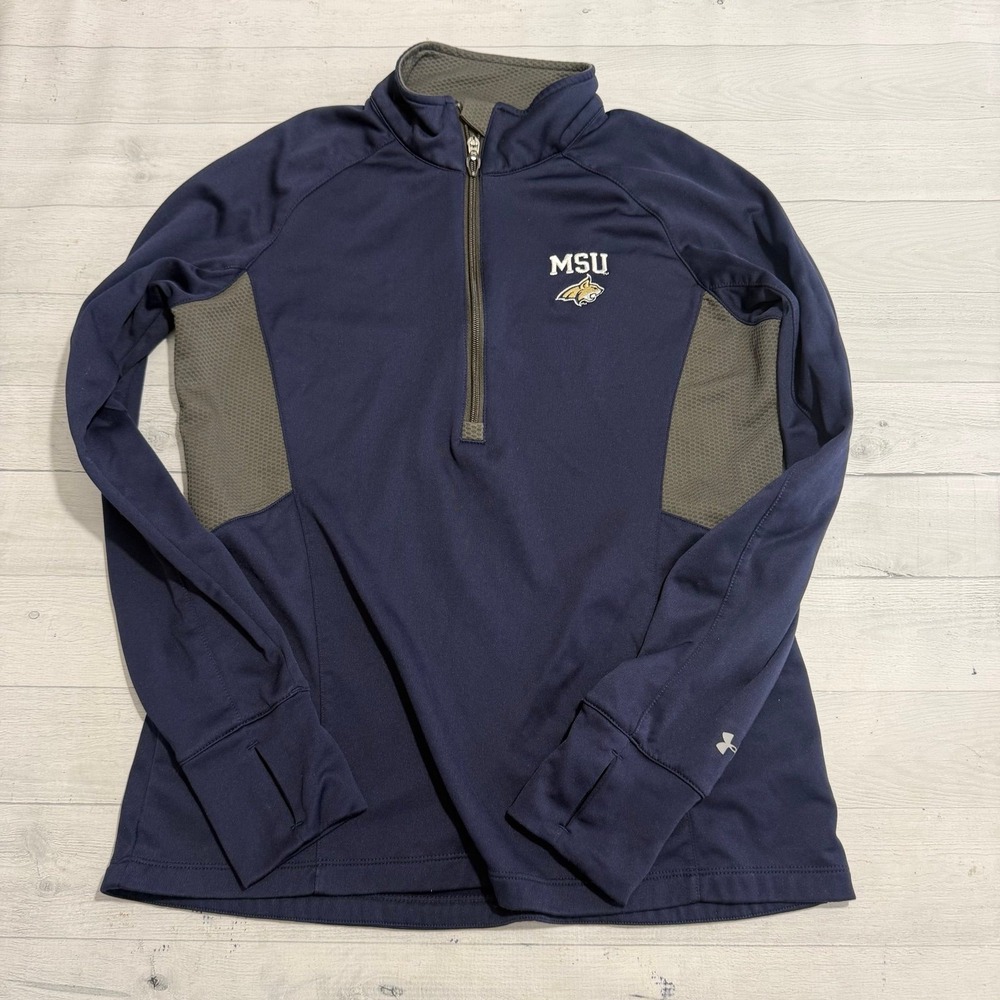 Under armour MSU Montana state university Athletic Long Sleeve Pullover large
